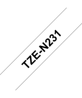 OEM Brother TZE-N231 12mm Black on White