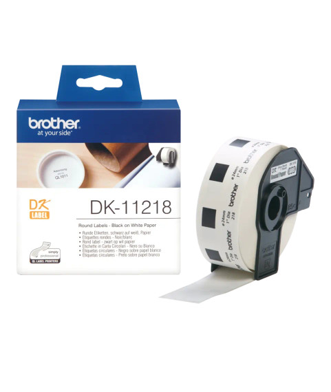 OEM круглые этикетки Brother DK-11218, 24 мм