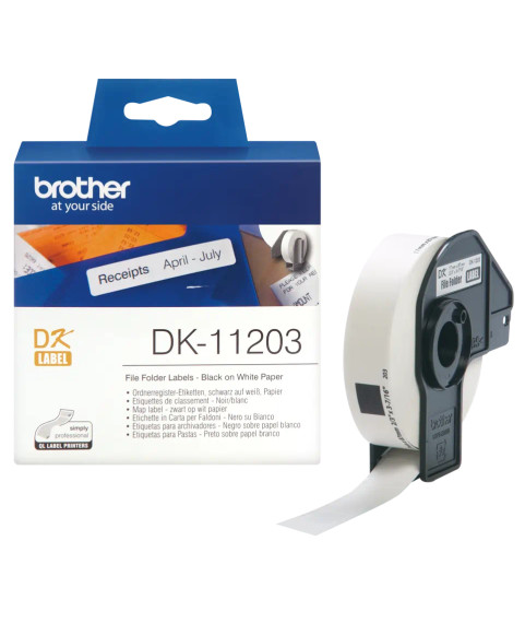 OEM этикетки Brother DK-11203 (17 мм x 87 мм)