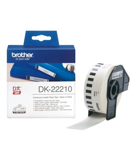 Brother DK-22210 Endlospapier-Etikett weiß, DK, 29 mm, 30,5 m