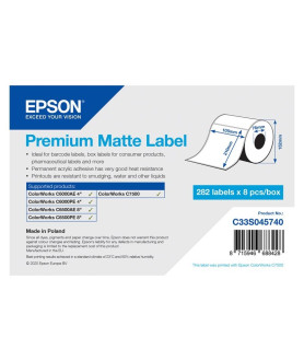 Рулон этикеток Epson C33S045740, обычная бумага, 105x210 мм