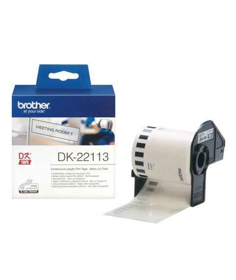 Brother DK-22113, 62mm x 15,24m, klare Endlosfolie Brother