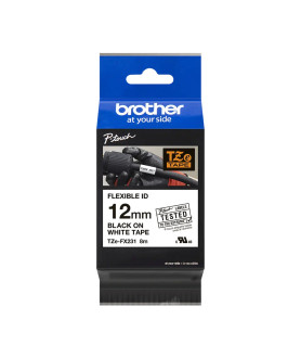 OEM Brother TZE-FX231 Schwarz auf Weiß, 12mm x 8m