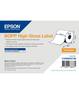 Epson label roll, synthetic 203x68mm