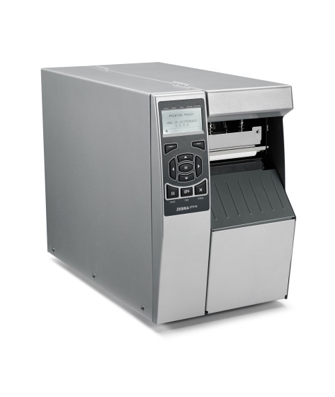 Zebra ZT510, 8 Punkte/mm (203 dpi), Abziehvorrichtung, Rückspulen, Dispenser, RTC, ZPL, ZPLII, USB, RS232, BT, Ethernet