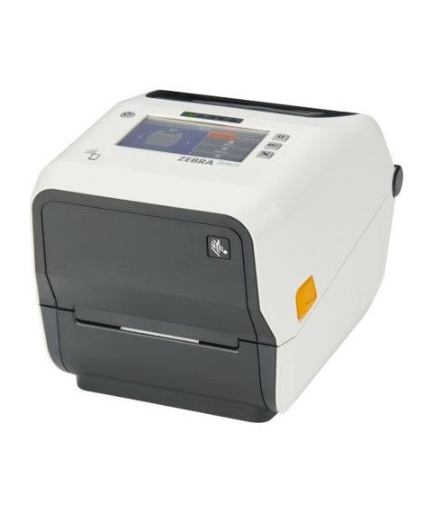 Zebra ZD621d Healthcare, 12 punkti/mm (300 dpi), disp. (värviline), RTC, USB, USB Host, RS232, BT (BLE), Ethernet, valge