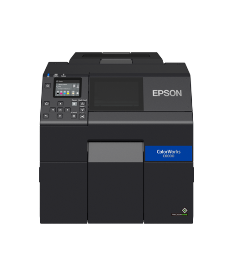 Epson ColorWorks CW-C6000Ae (mk), cutter, disp., USB, Ethernet, black