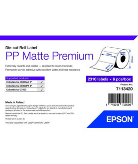 Epson, label roll, synthetic, 76x51mm