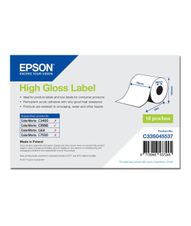 Epson Etikettenrolle, Normalpapier, 76mm x 33m