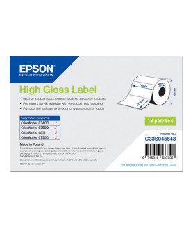 Epson label roll, normal paper, 76x127mm