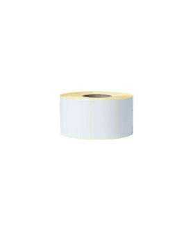 Brother uncoated cut-out label roll, 102 mm X 74 mm, white