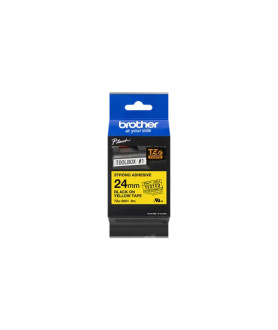 OEM Brother TZe-S651 Strong Adhesive Laminated Tape Black on Yellow