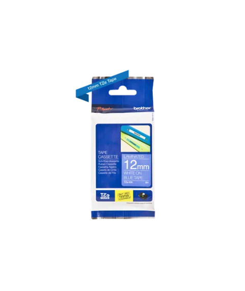 Brother TZe-535 Laminated tape White on Blue, TZe, 8 m, 1.2 cm