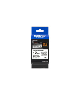 Brother TZ-S231 Strong Adhesive Laminated Tape Black on White, TZe, 1.2 cm, 8 m