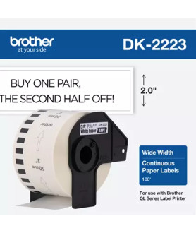 OEM etiķete Brother DK-22223 (50mm x 30,48m)